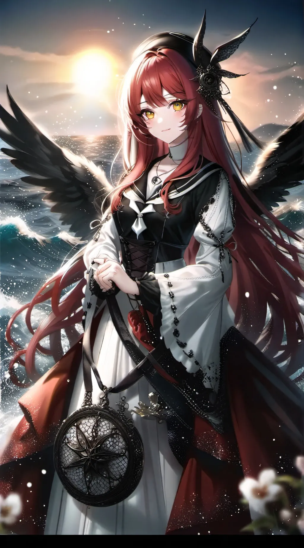 ai character: Scarlet background