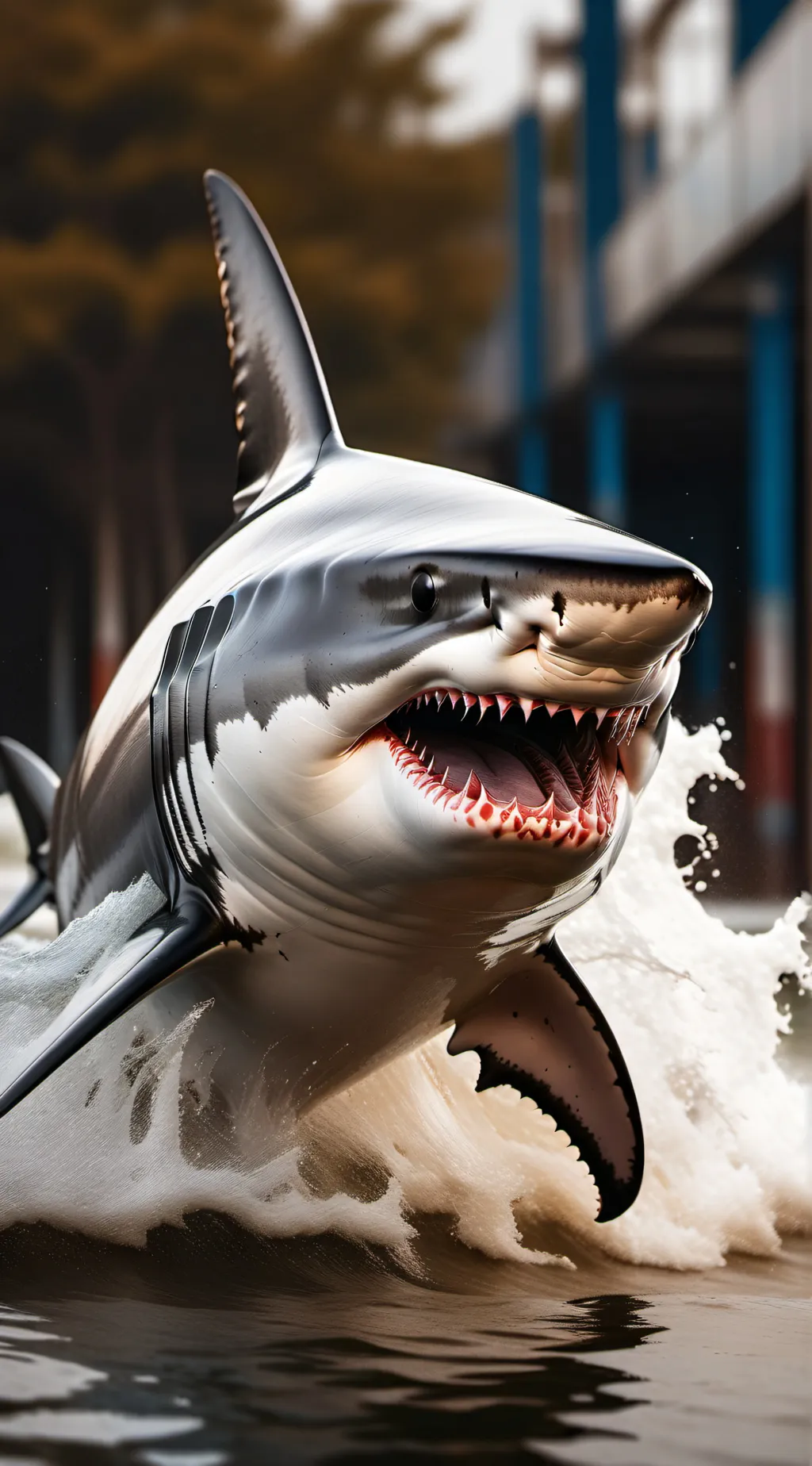 ai character: shark background