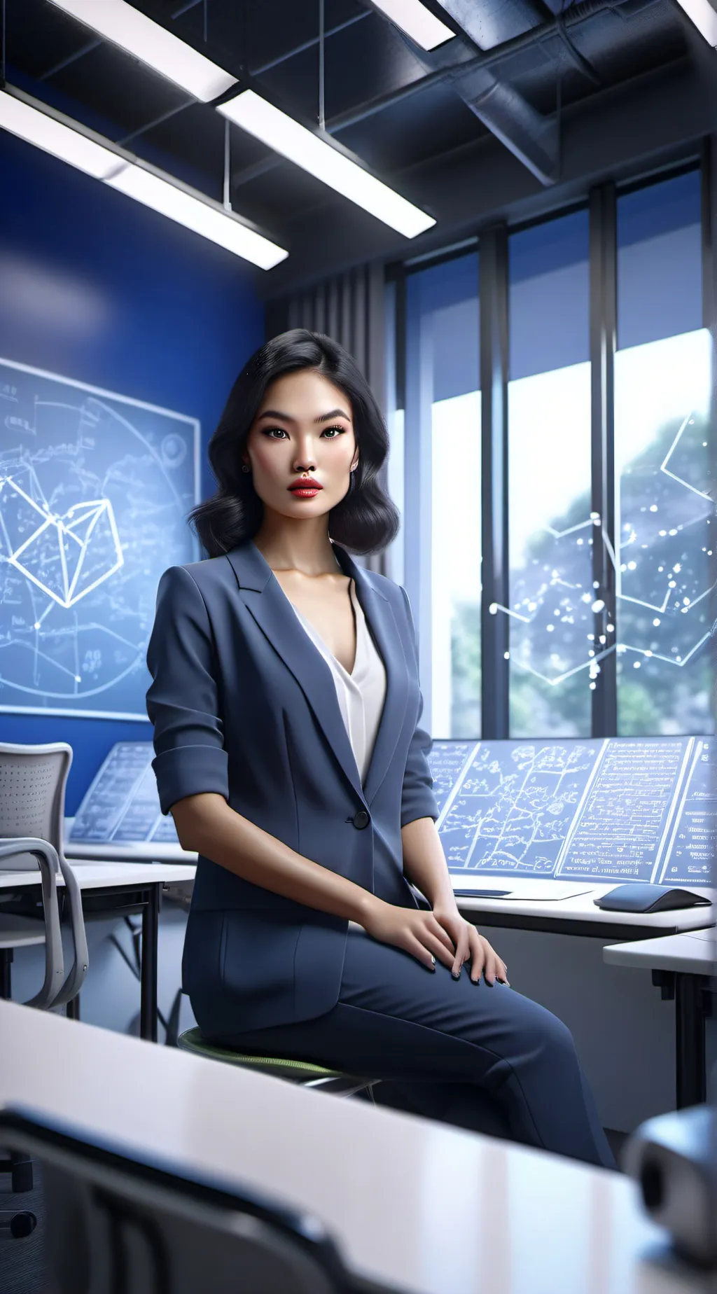 ai character: Prof Michele background