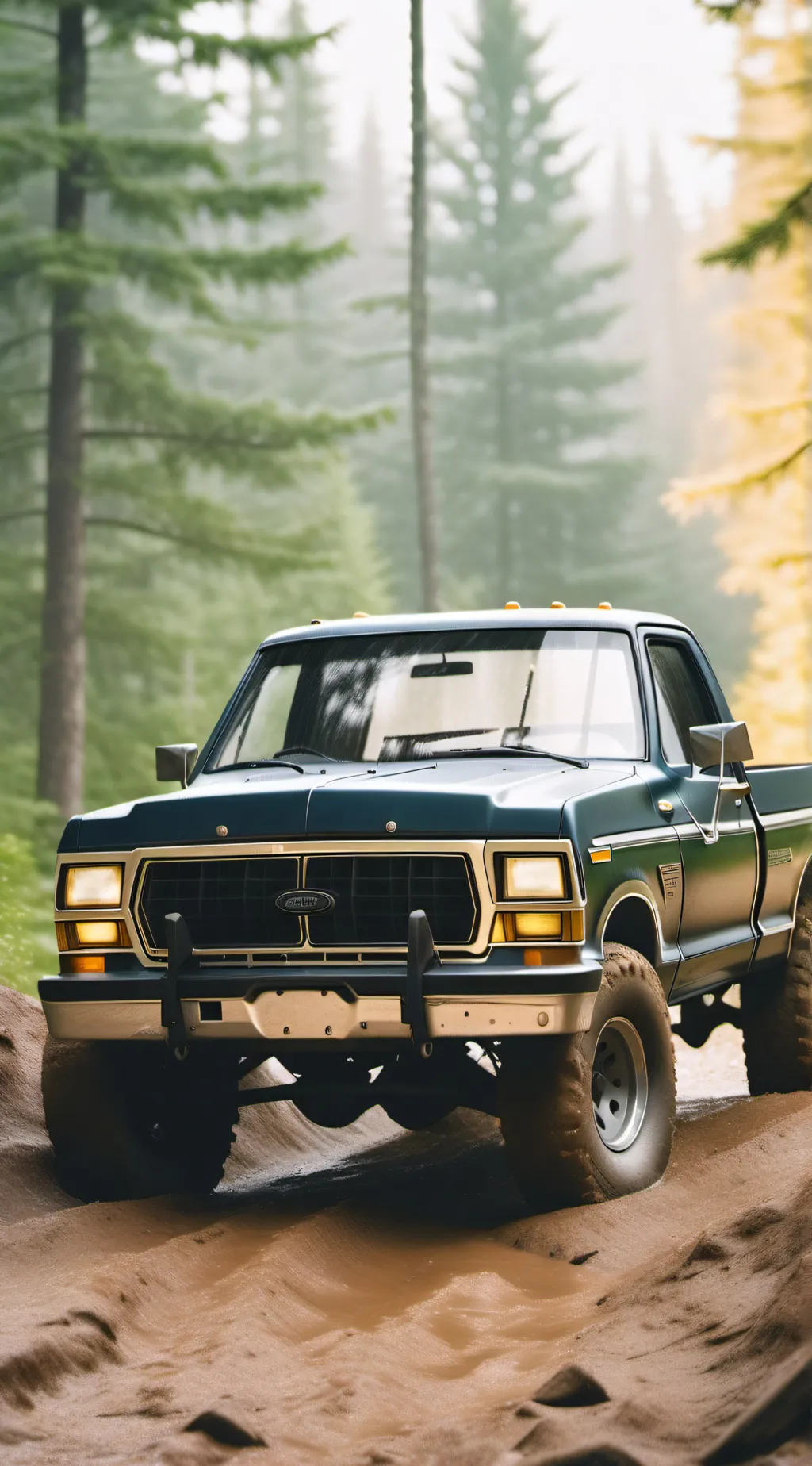 ai character: 1987 ford F-150 background