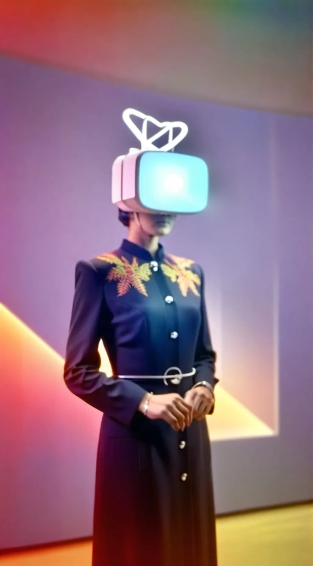 ai character: Tv woman background