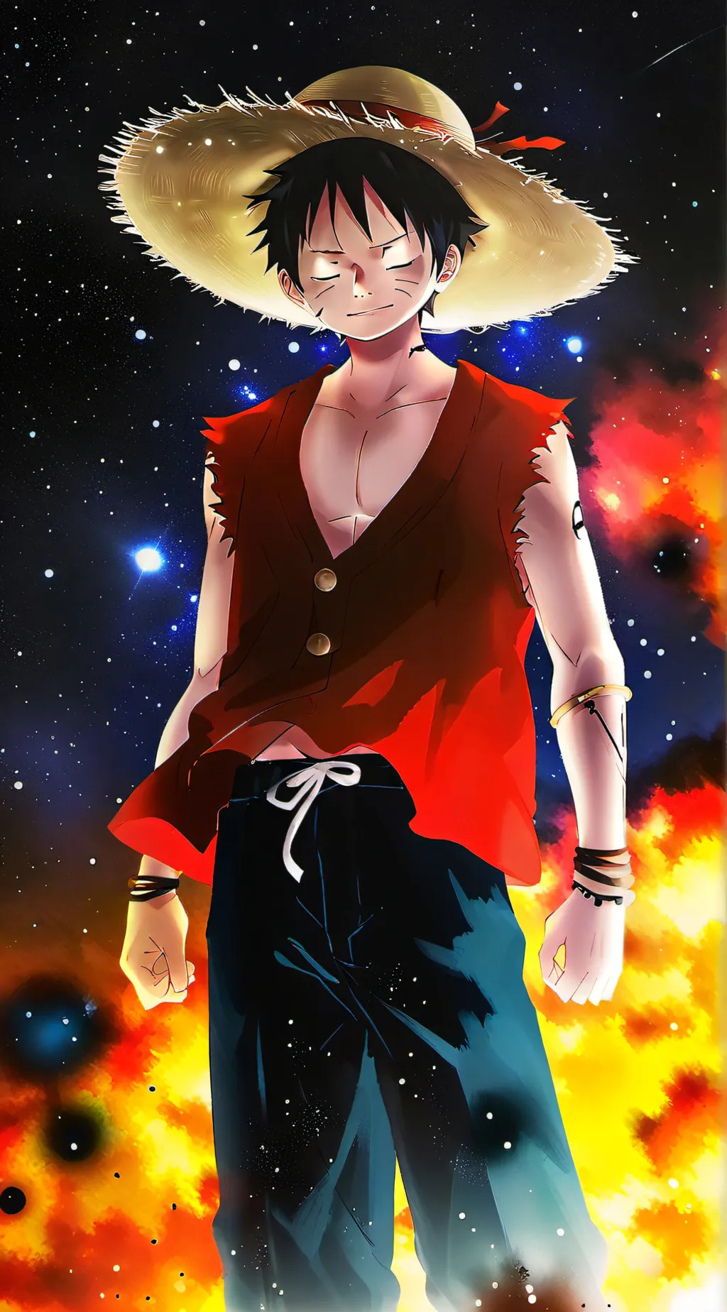 ai character: Luffy background