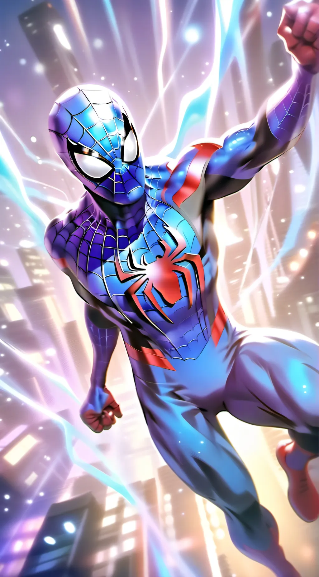 ai character: spiderman  background