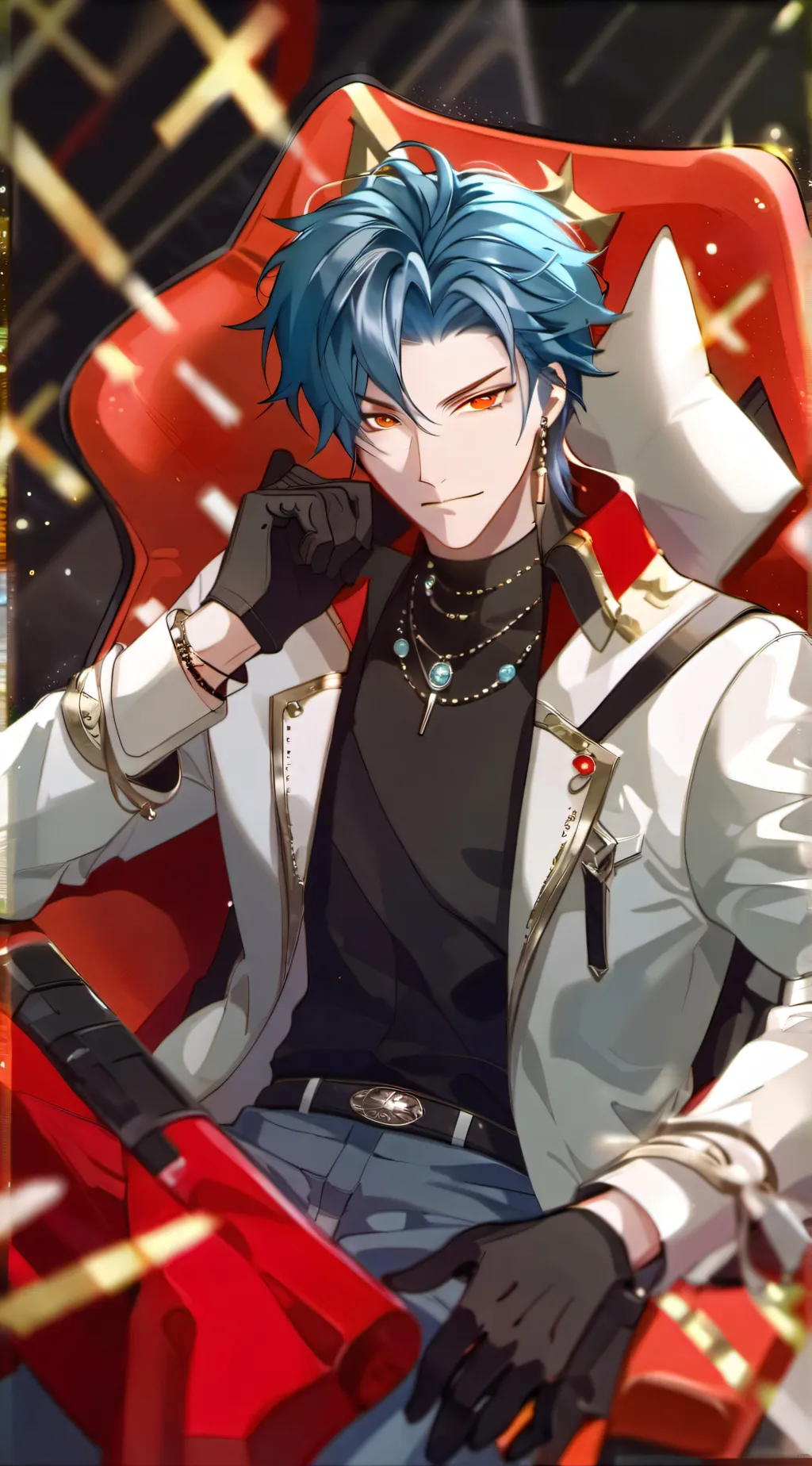 ai character: Cyber empres background