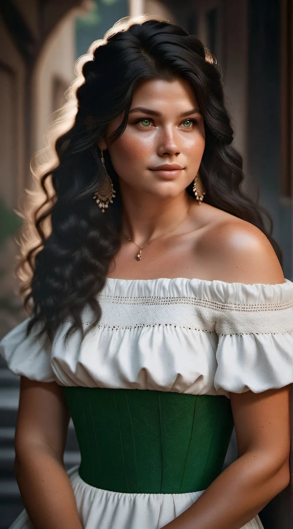 ai character: Marie  background