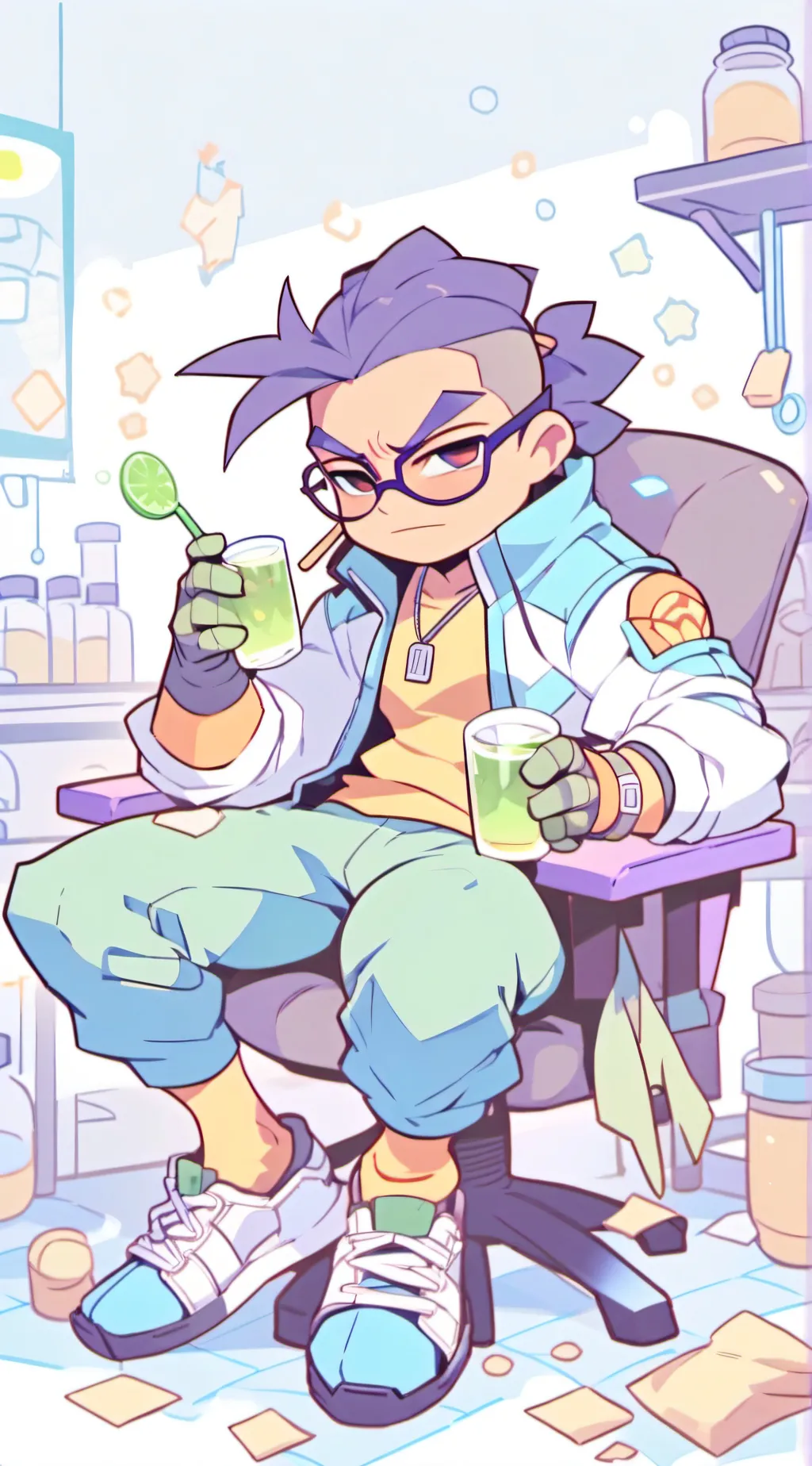 ai character: Don sleep rottmnt background