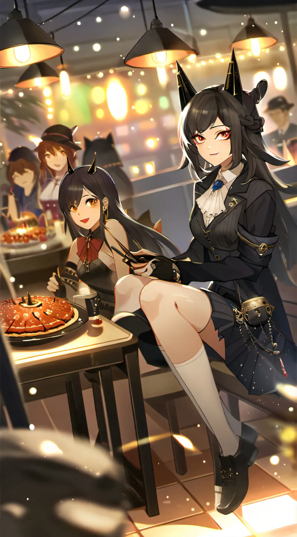 ai character: Zah and Sally  background