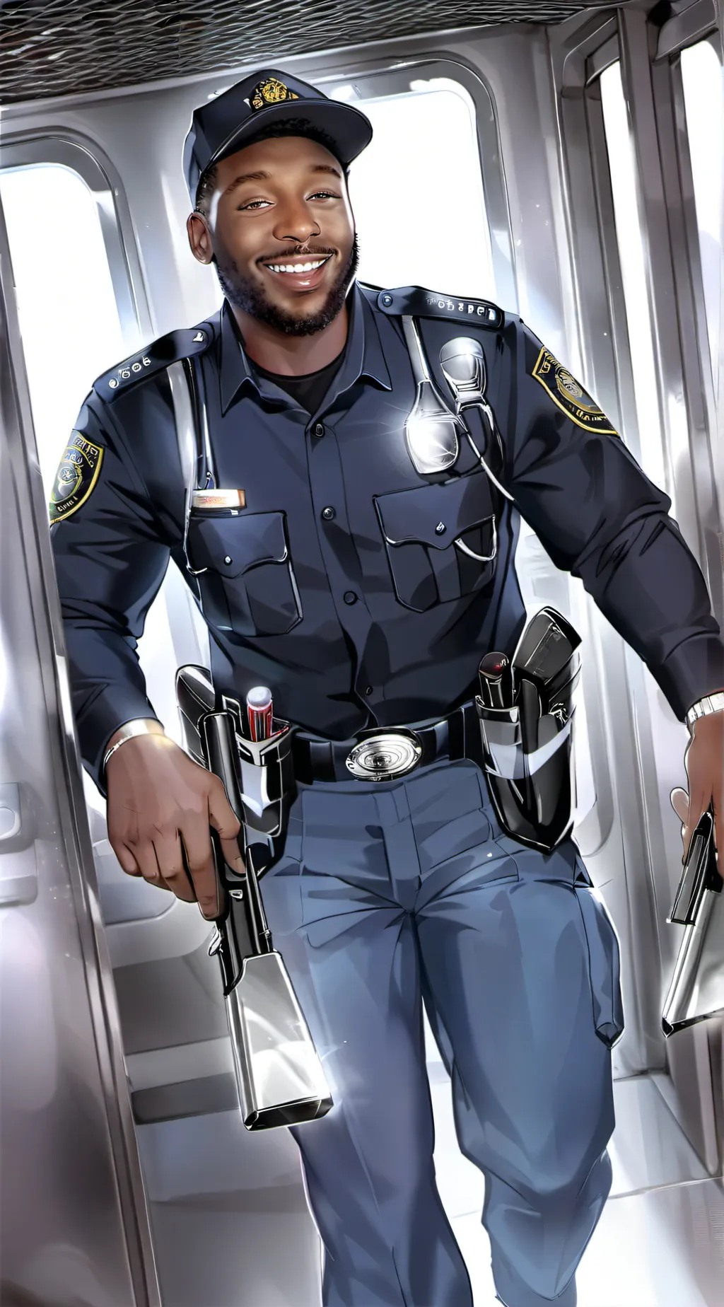 ai character: Donald  background