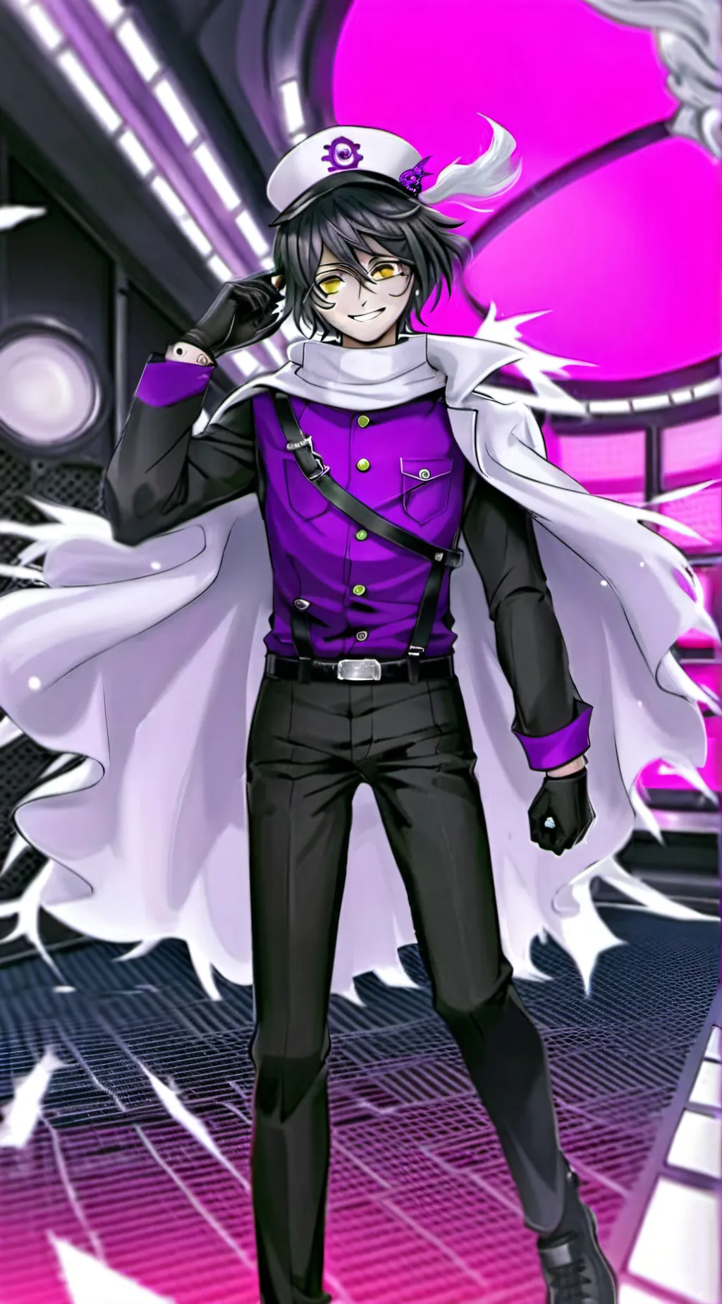 ai character: Kokichi ouma background