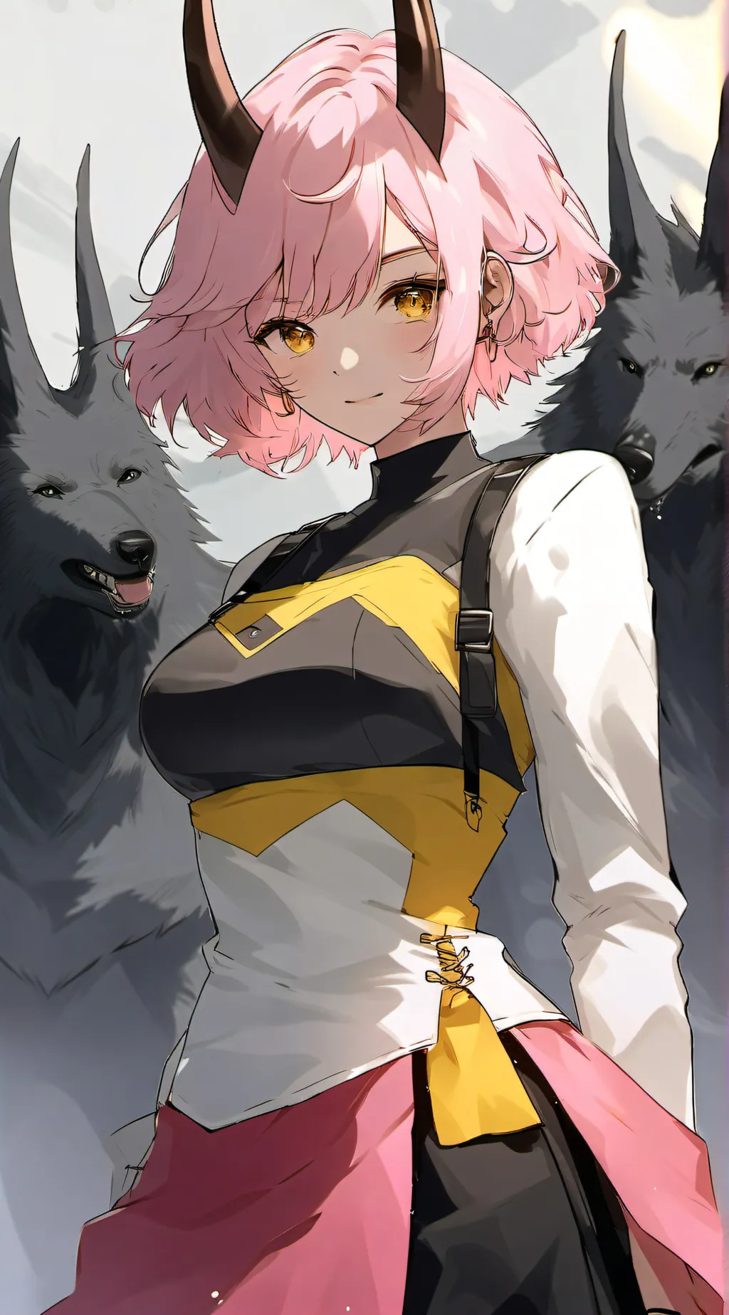 ai character: MINA ASHIDO  background
