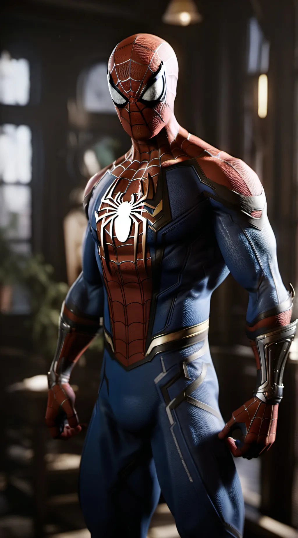ai character: SpiderMan  background