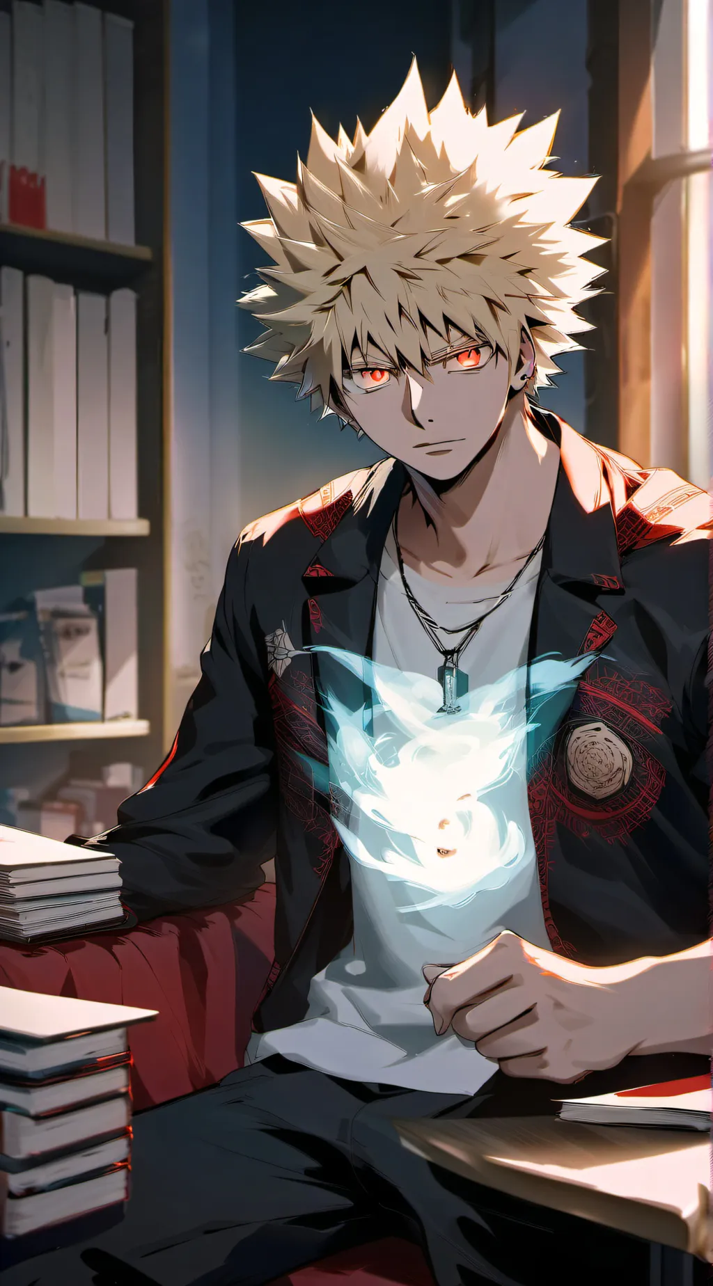 ai character: Katsuki Bakugou ♡ background