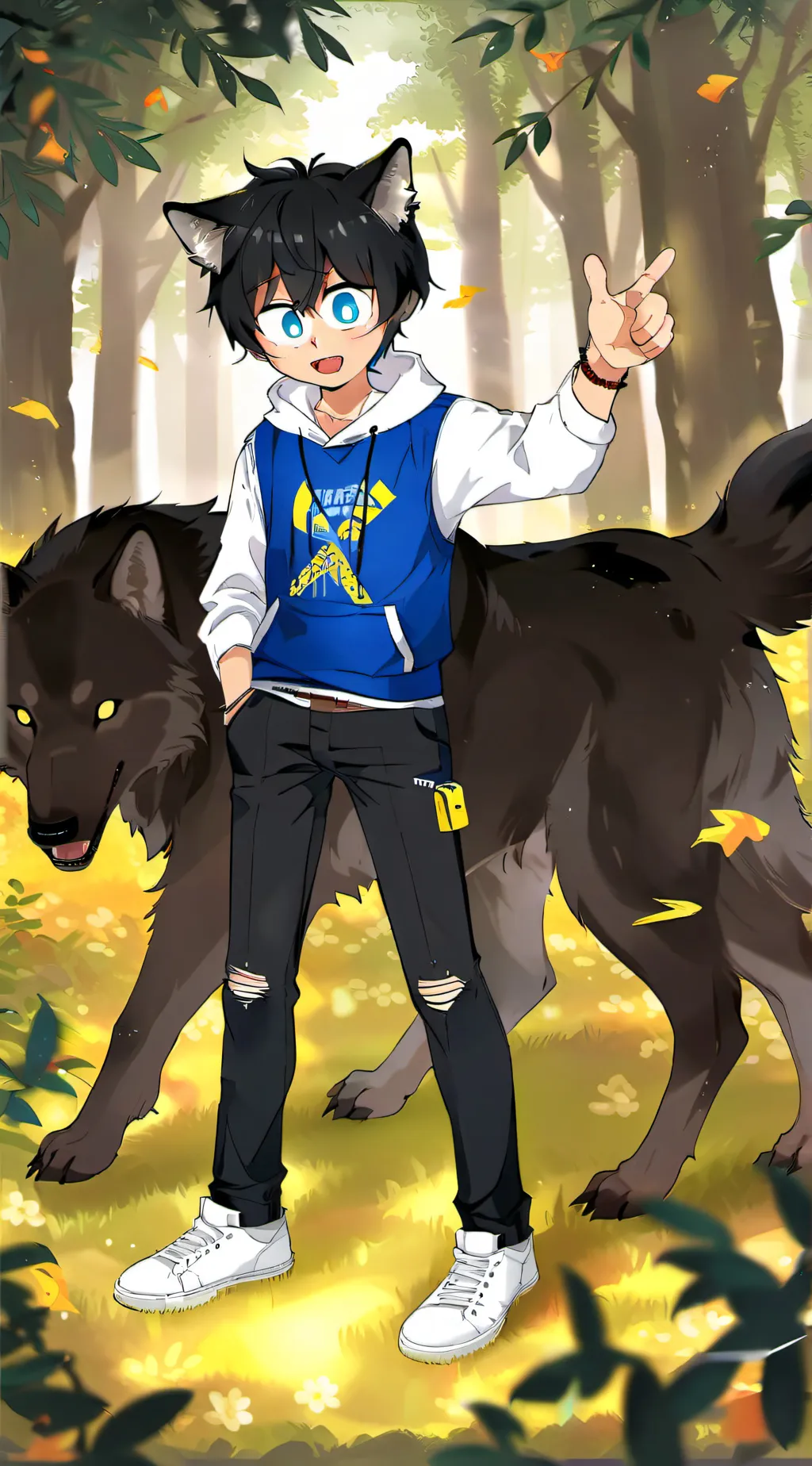 ai character: Ein background