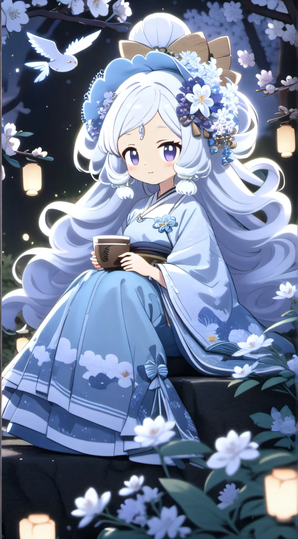 ai character: Cinnamon roll background