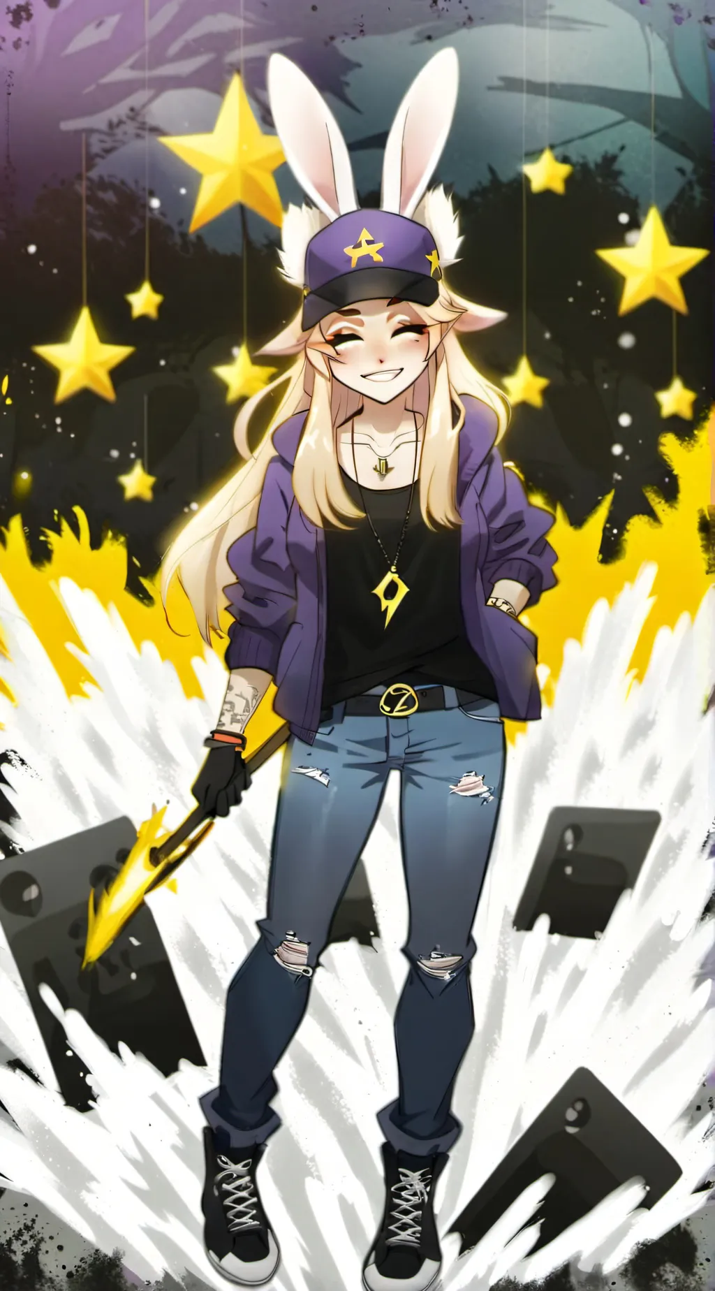 ai character: Rockstar roxy background