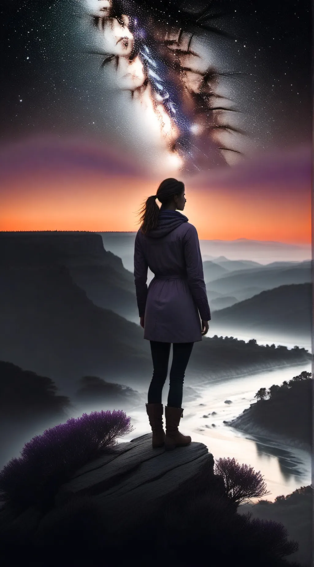 ai character: Aurora background