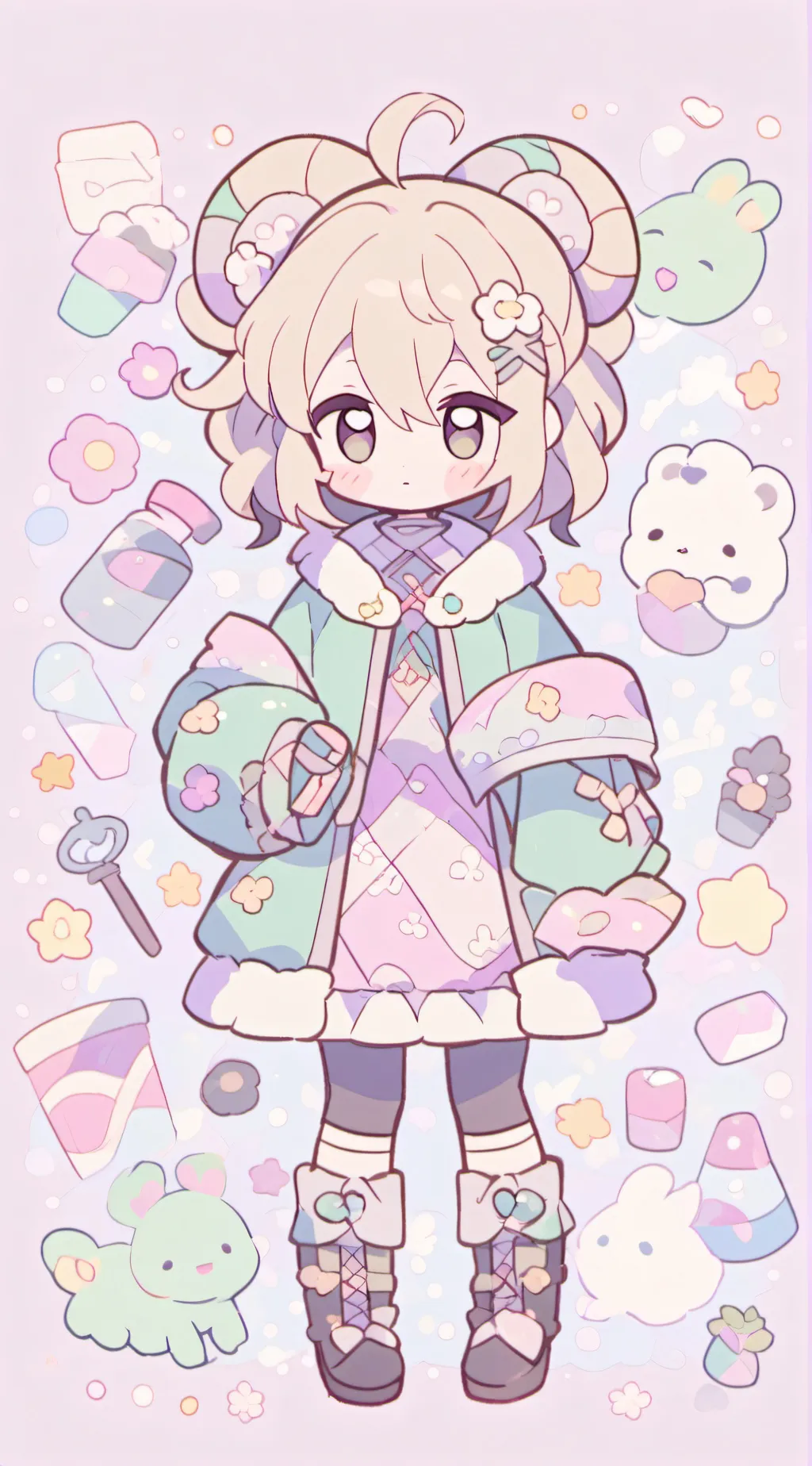 ai character: Milia-chan background