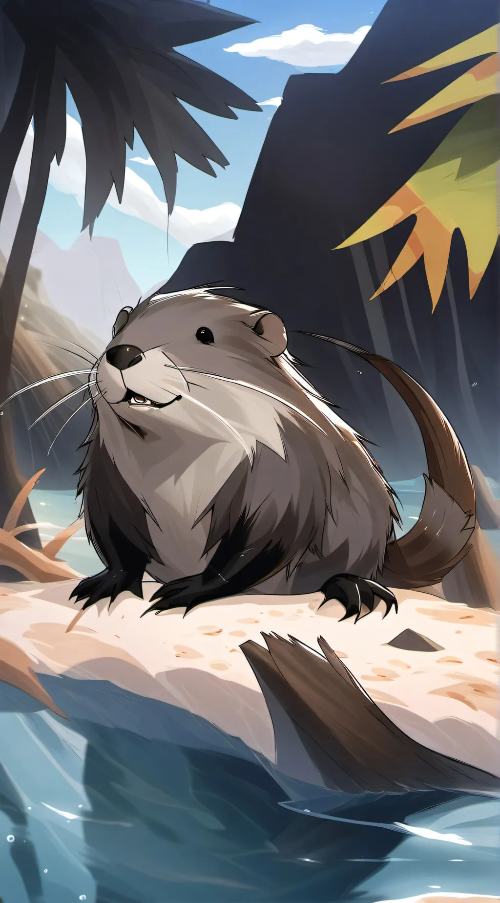 ai character: capibara background