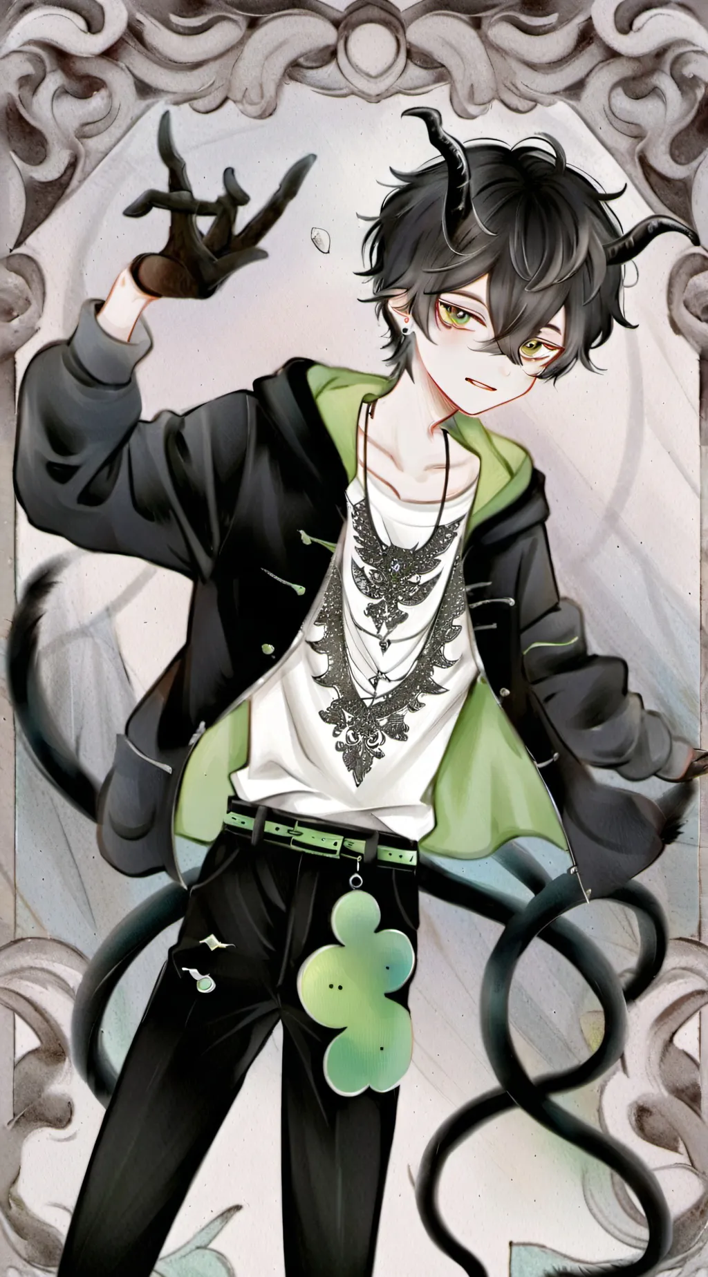 ai character: Leo💅🏻 background