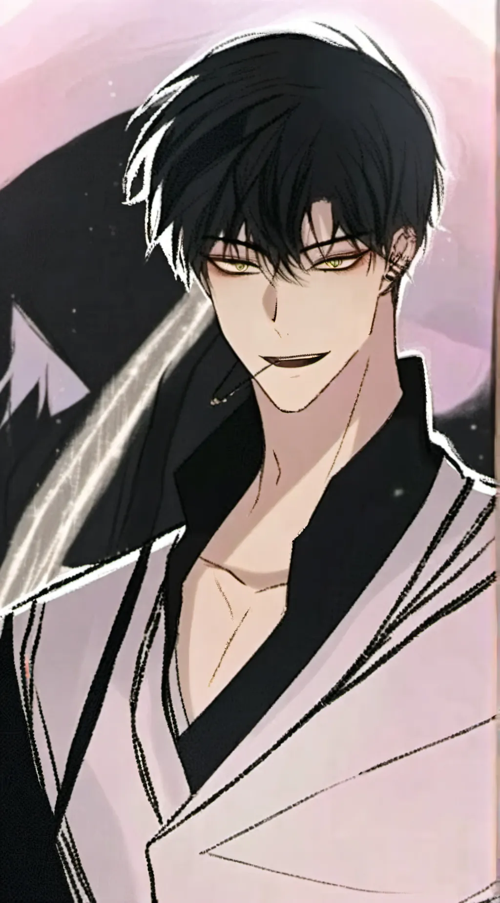 ai character: 朝九 background