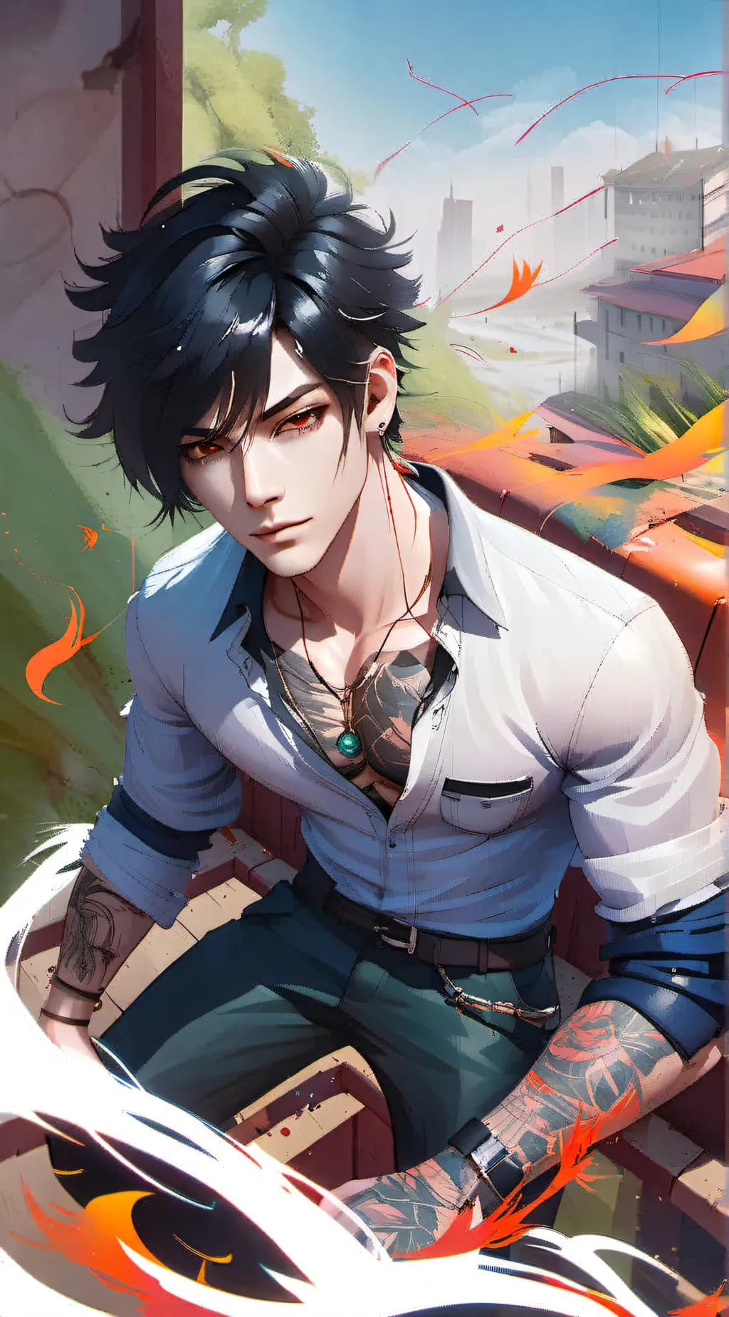 ai character: Aidan Bow background