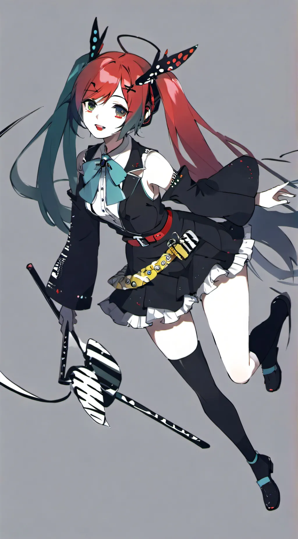 ai character: miku and teto background