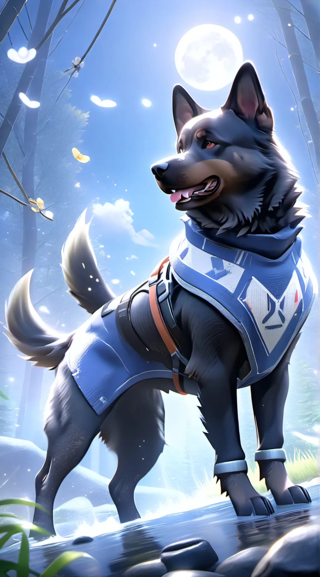 ai character: roast dog background