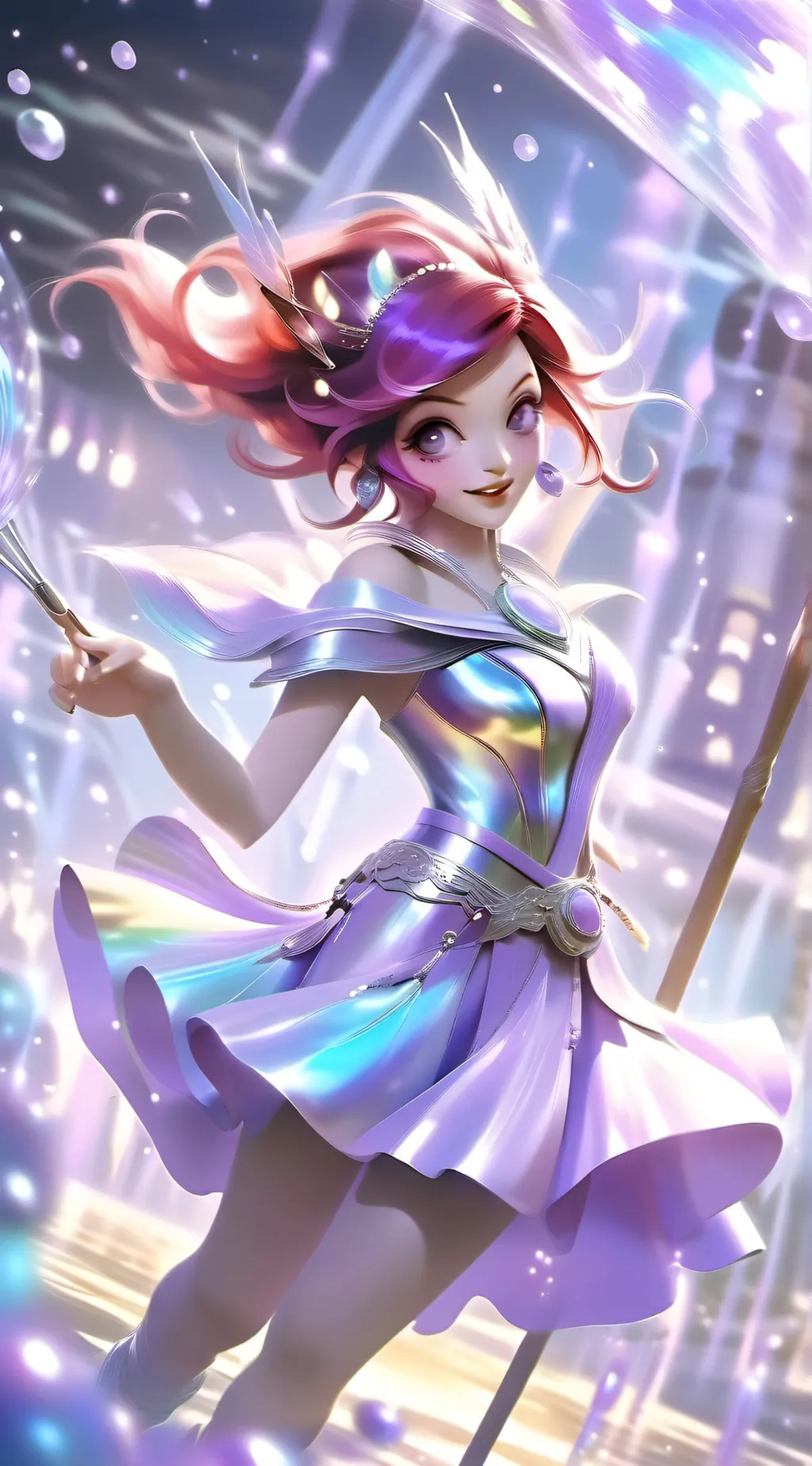 ai character: Scarlet background