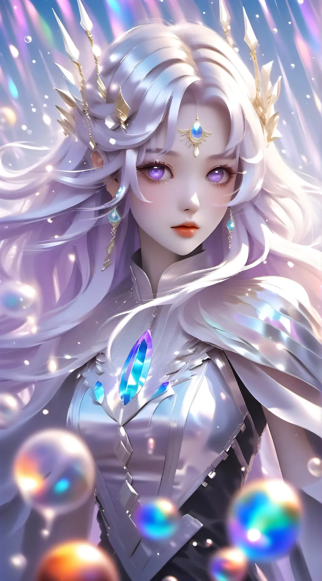 ai character: Crystal  background