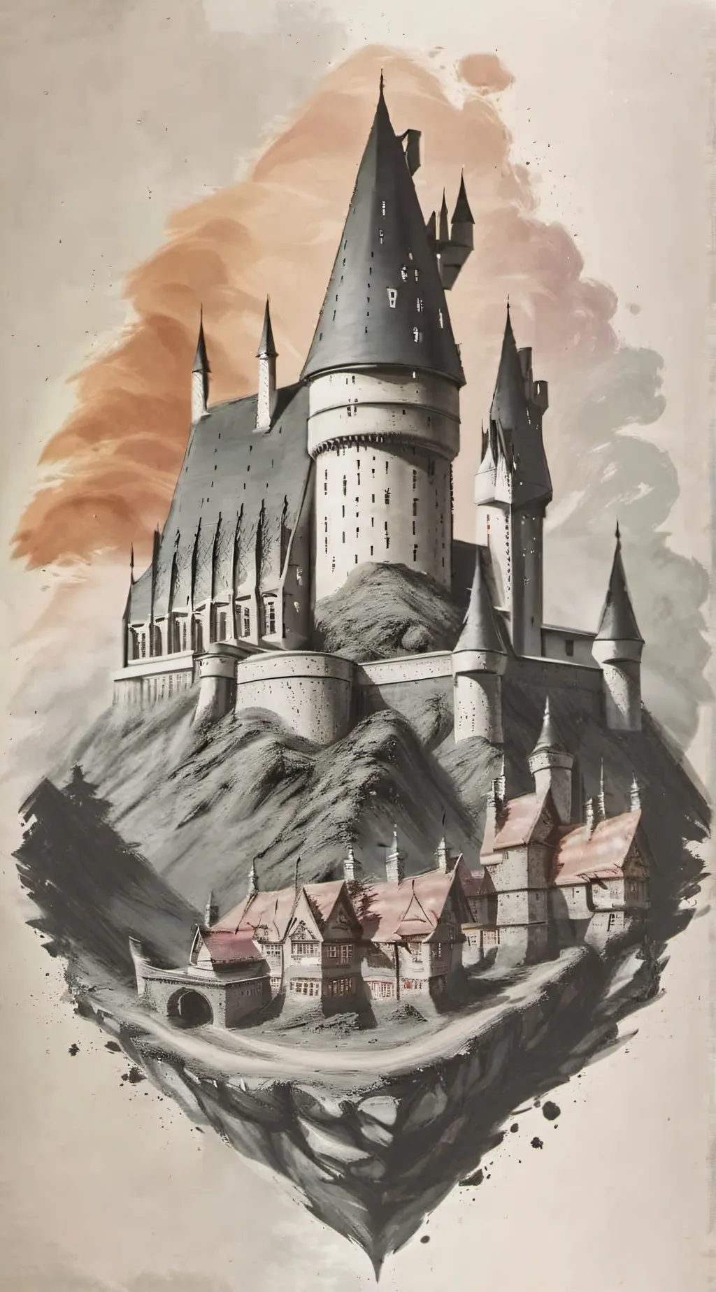 ai character: Hogwarts  background