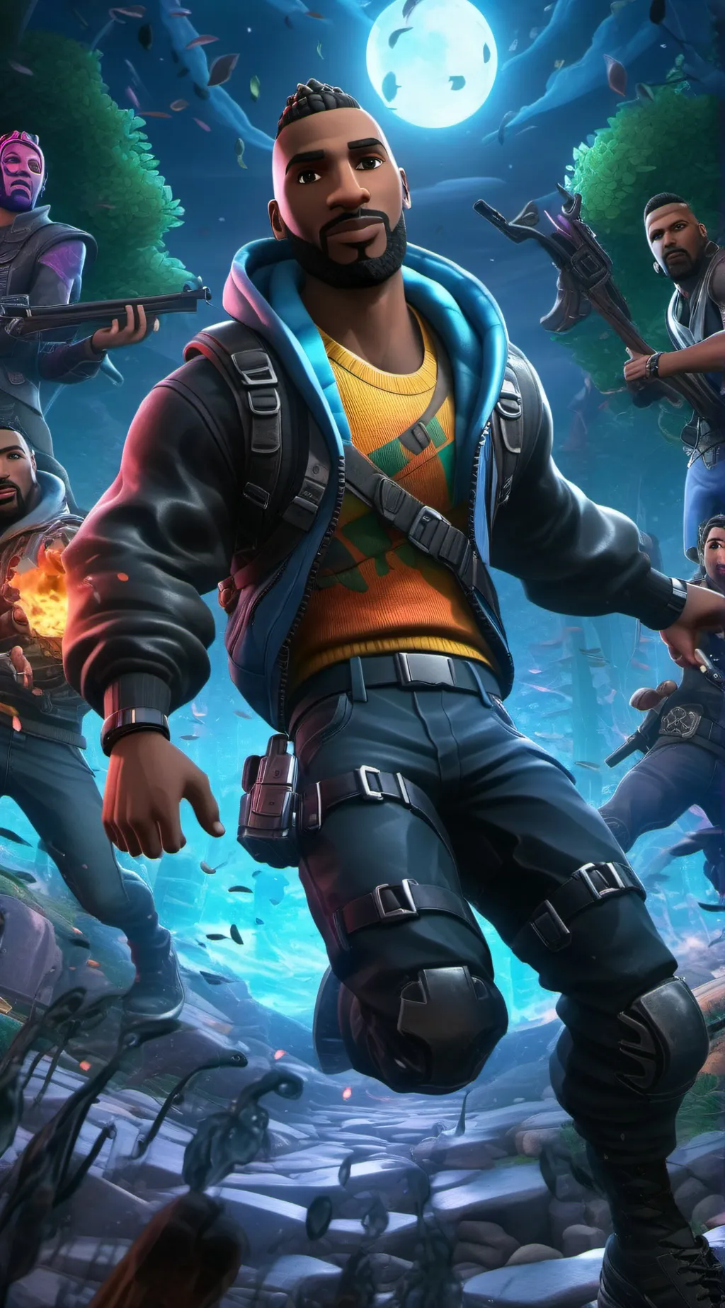 ai character: V-bucks card! background
