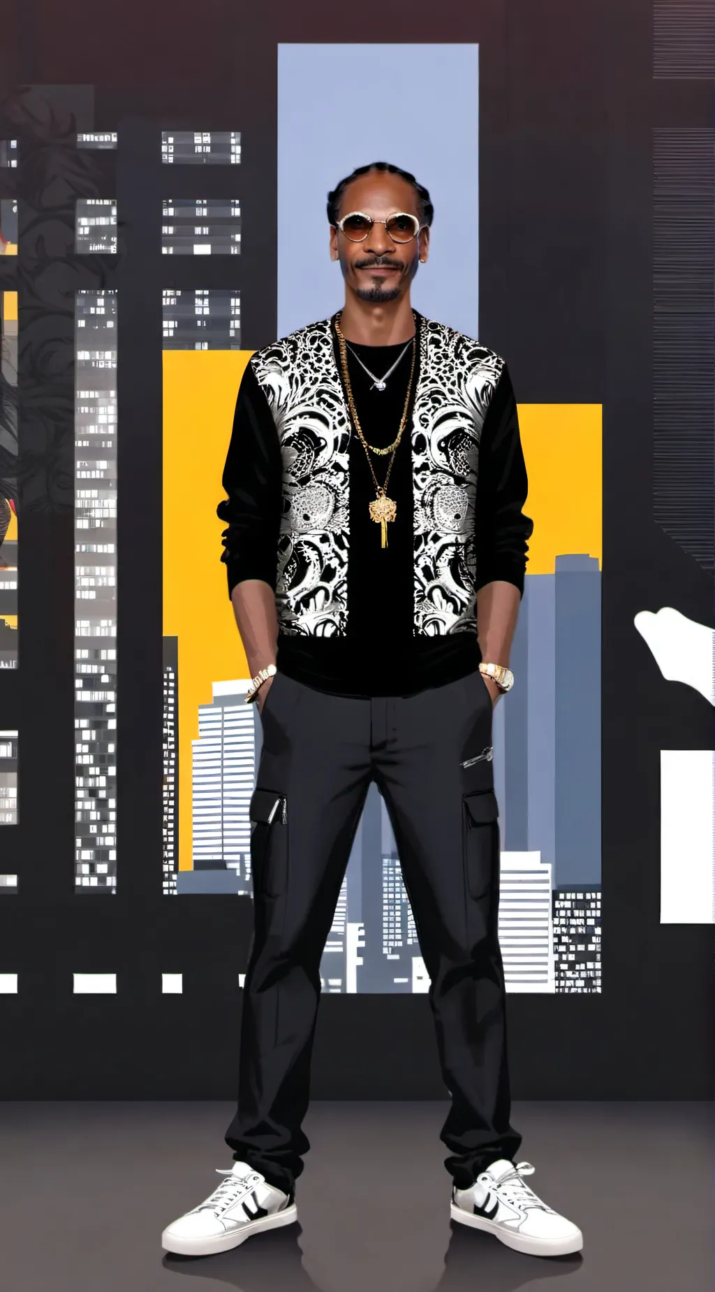 ai character: Snoop Dogg background