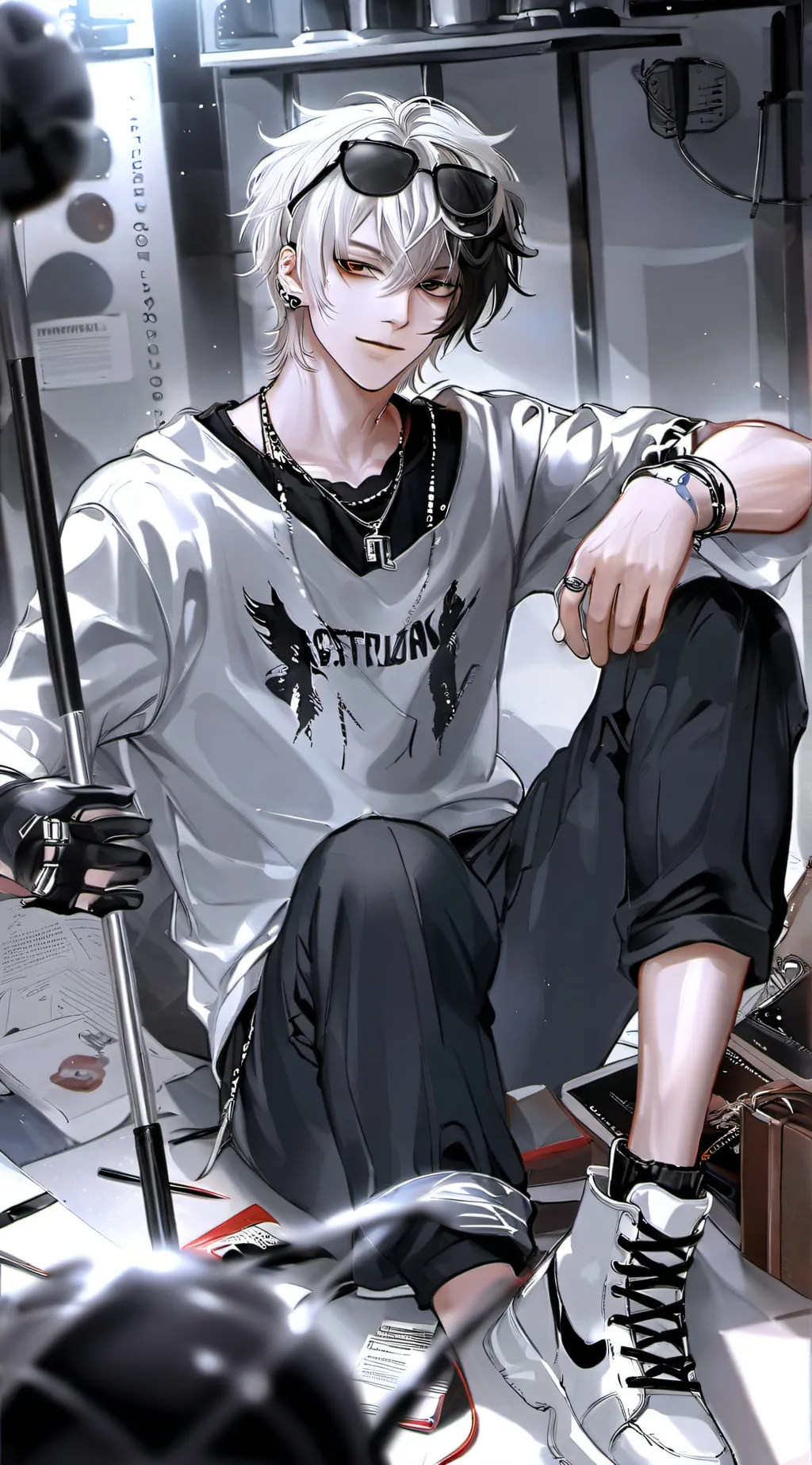 ai character: samuel💢 background