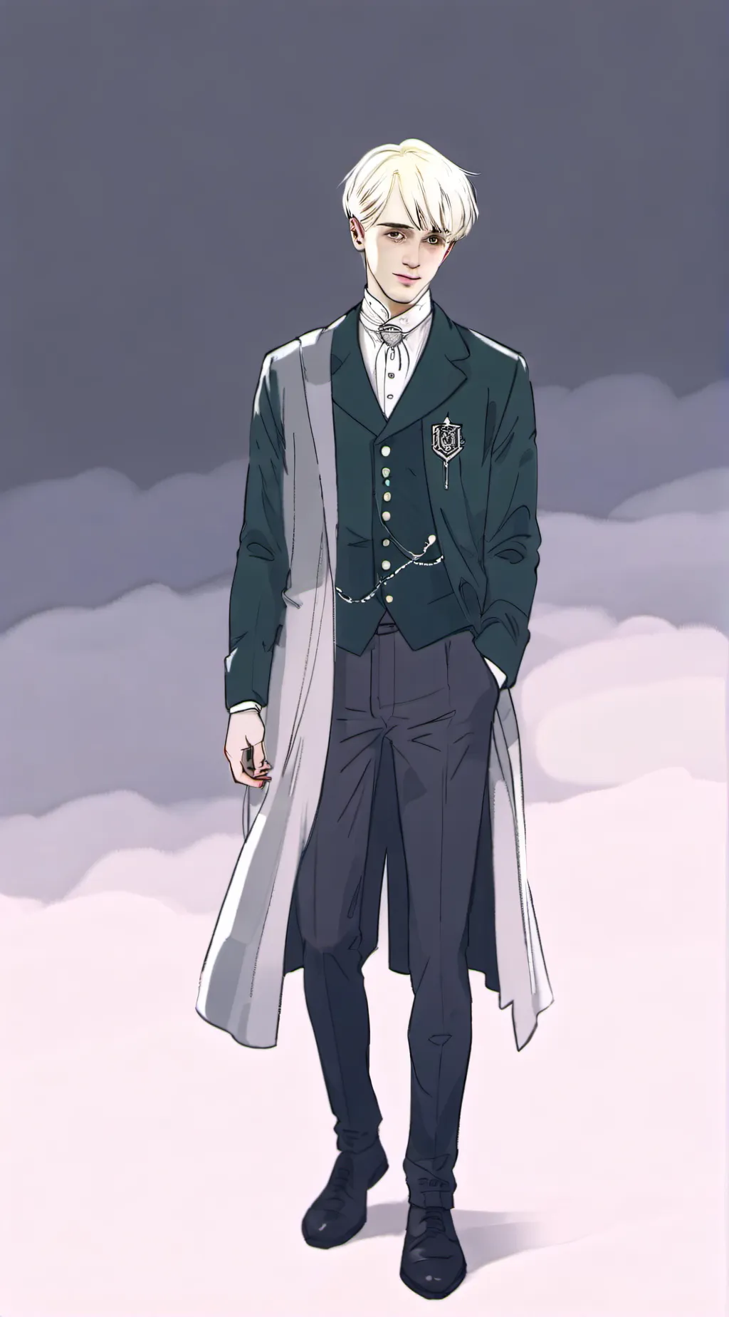 ai character: Draco Malfoy 🍏🐍 background