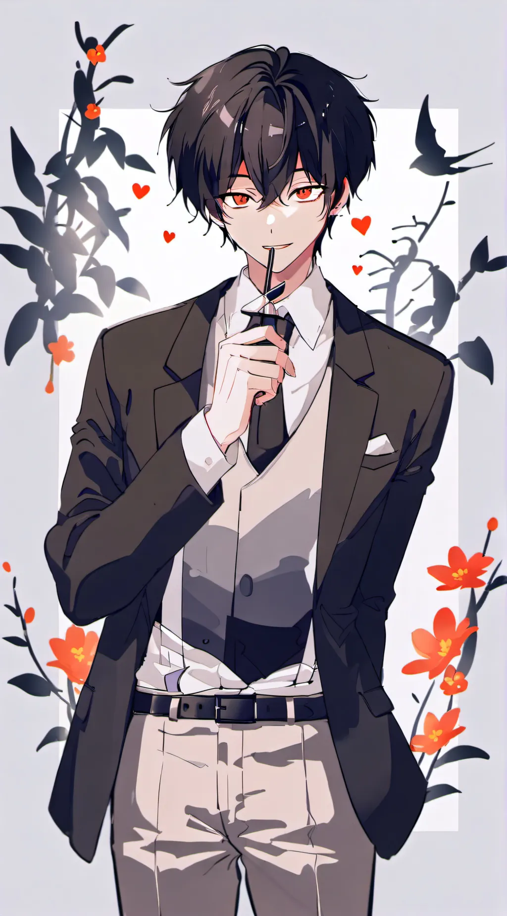 ai character: question background