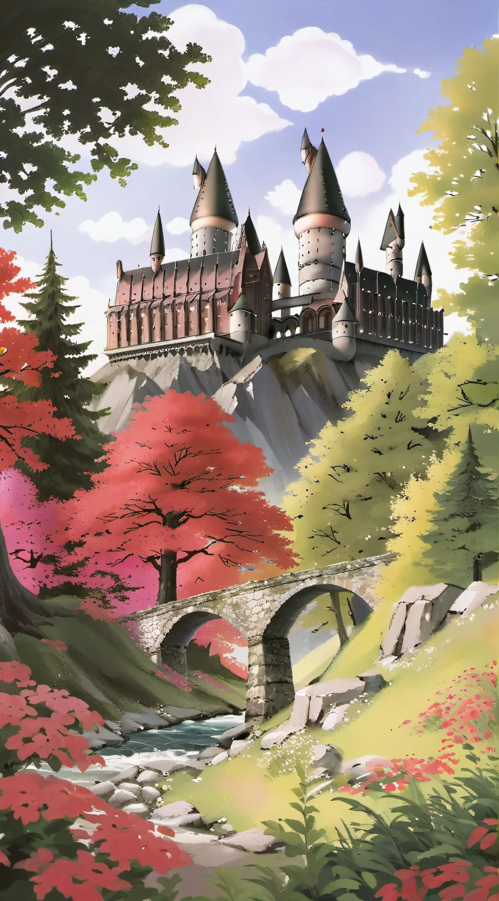 ai character: Hogwarts background