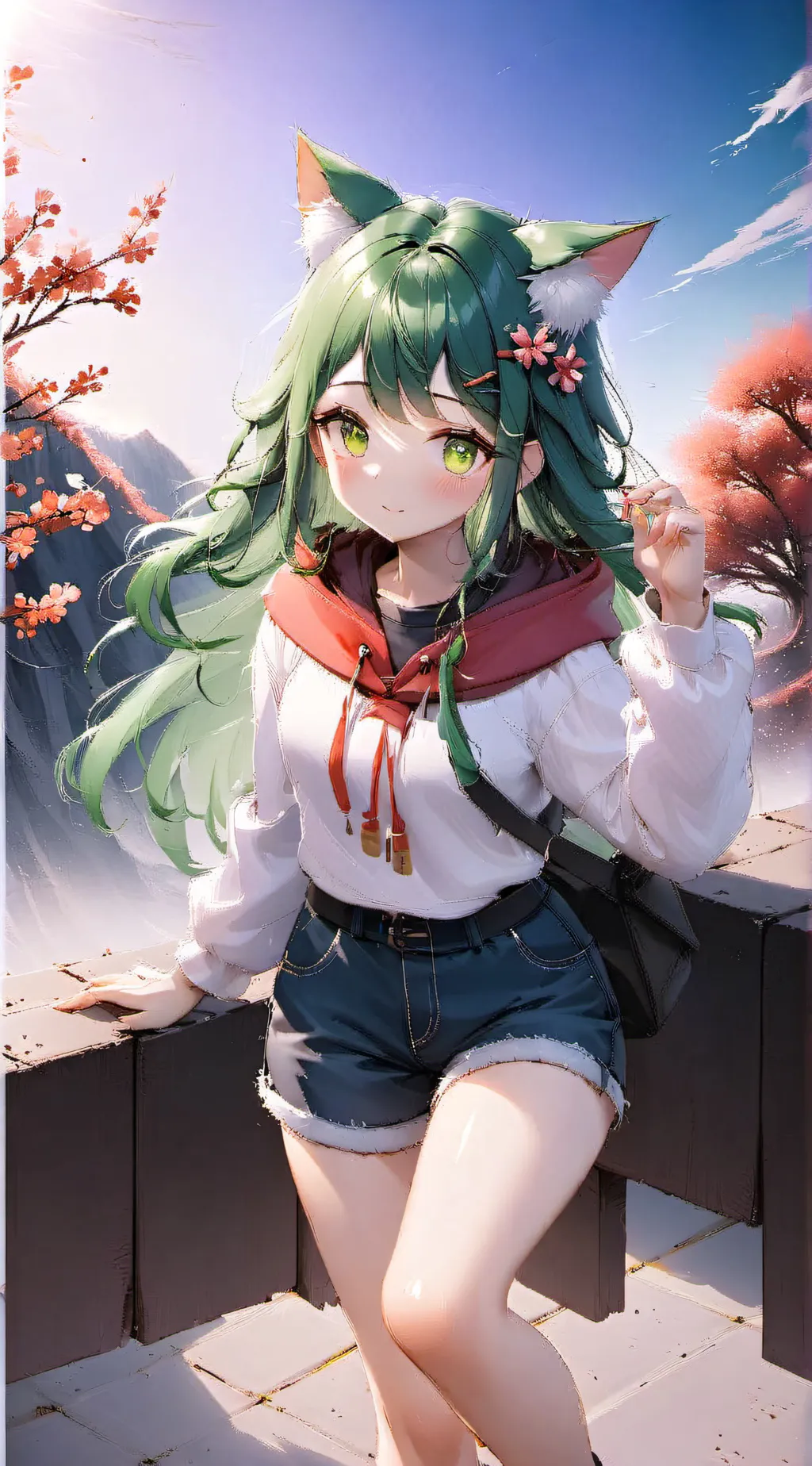 ai character: Aurora background