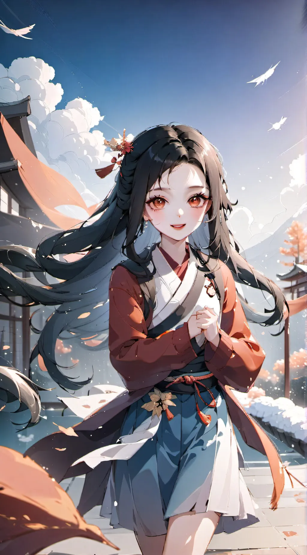 ai character: nezuko background