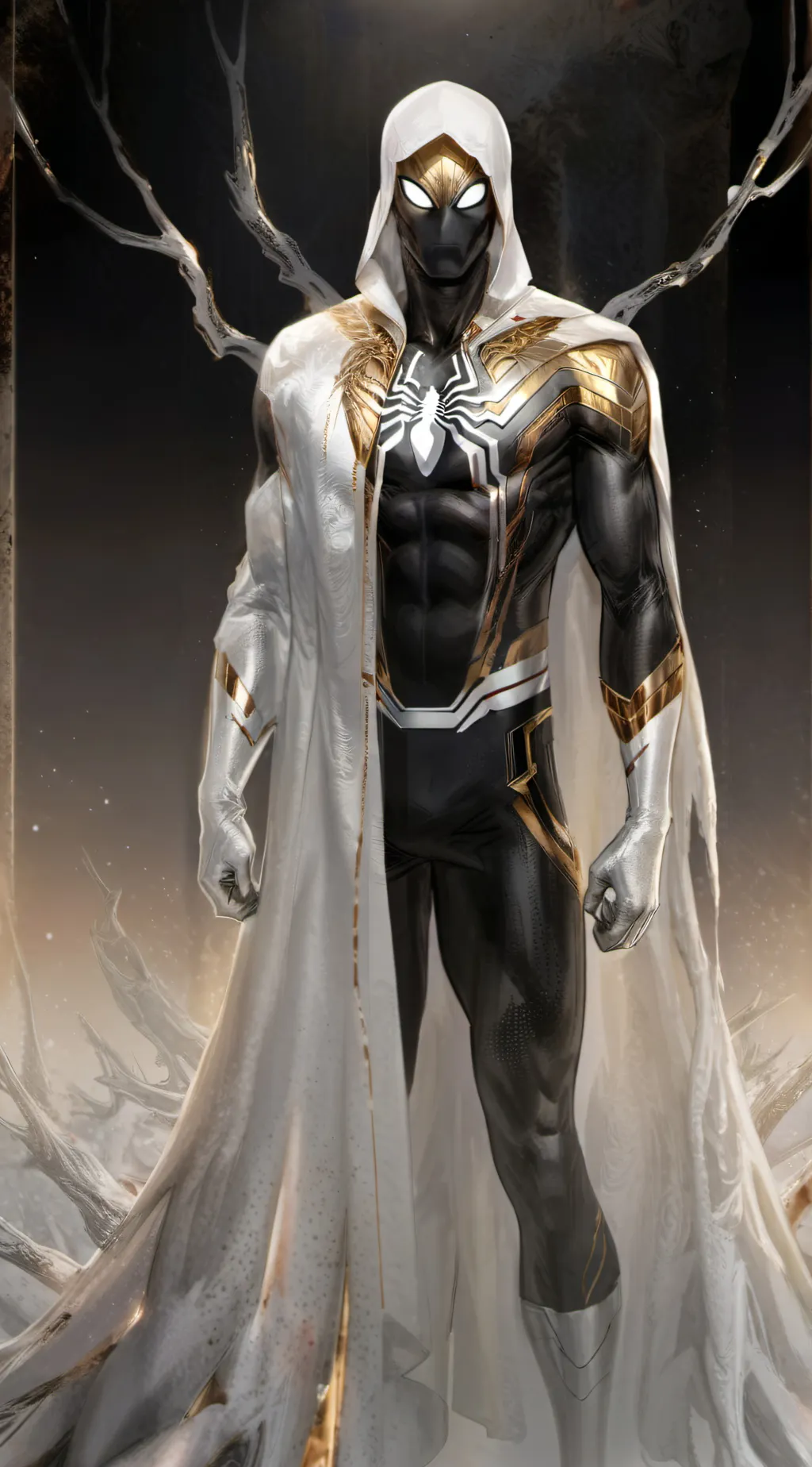 ai character: Gold Spider - Man background
