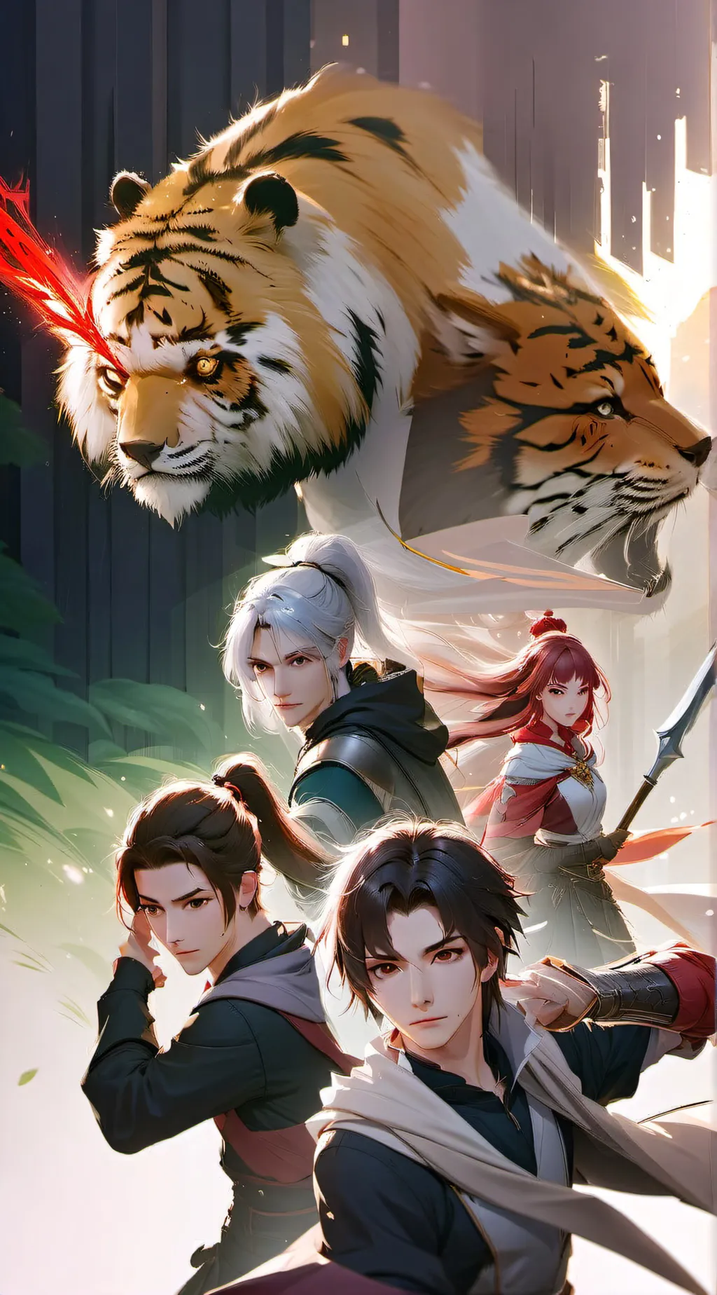 ai character: the hero's party background