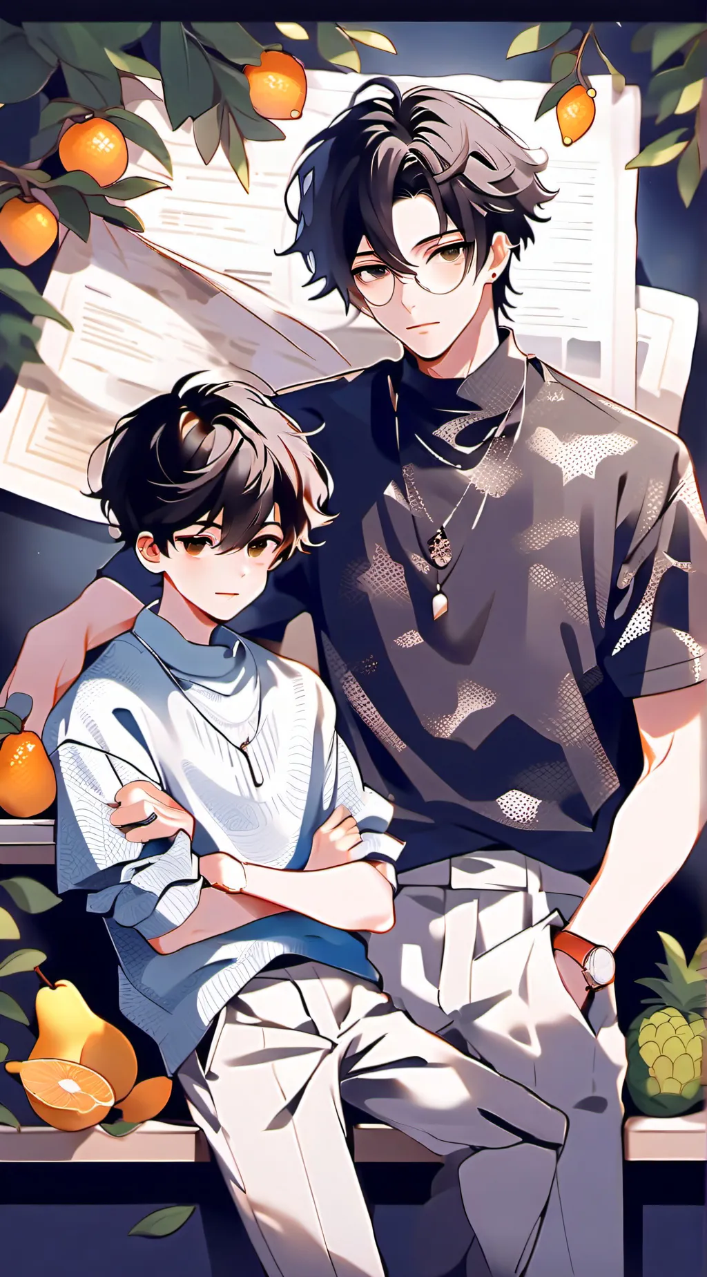 ai character: Alex and Max background