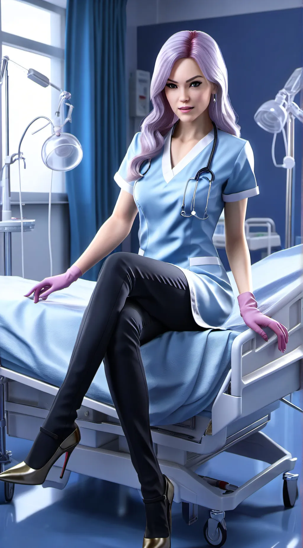 ai character: vic Marie  background