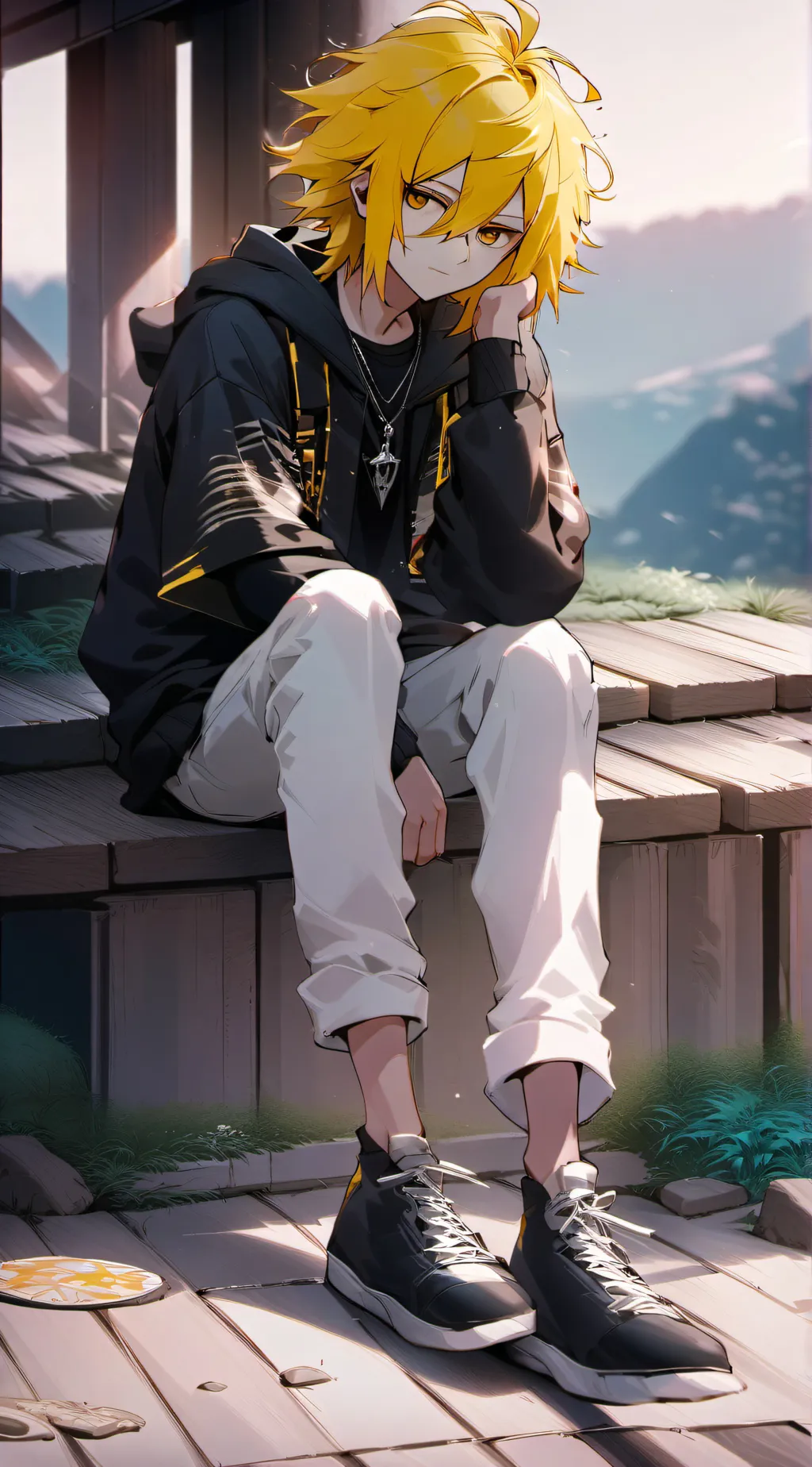 ai character: Denki kaminari⚡️ background