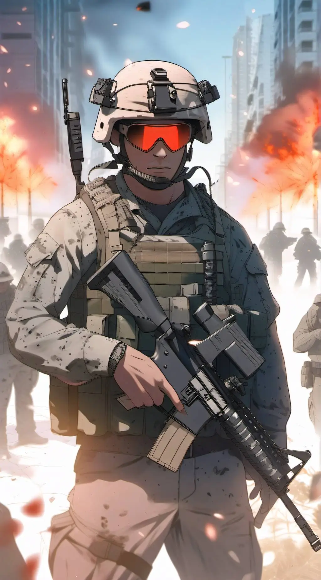 ai character: Eman Williams  background