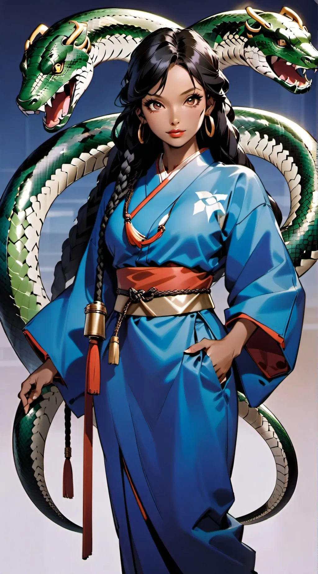 ai character: Uwabami  background