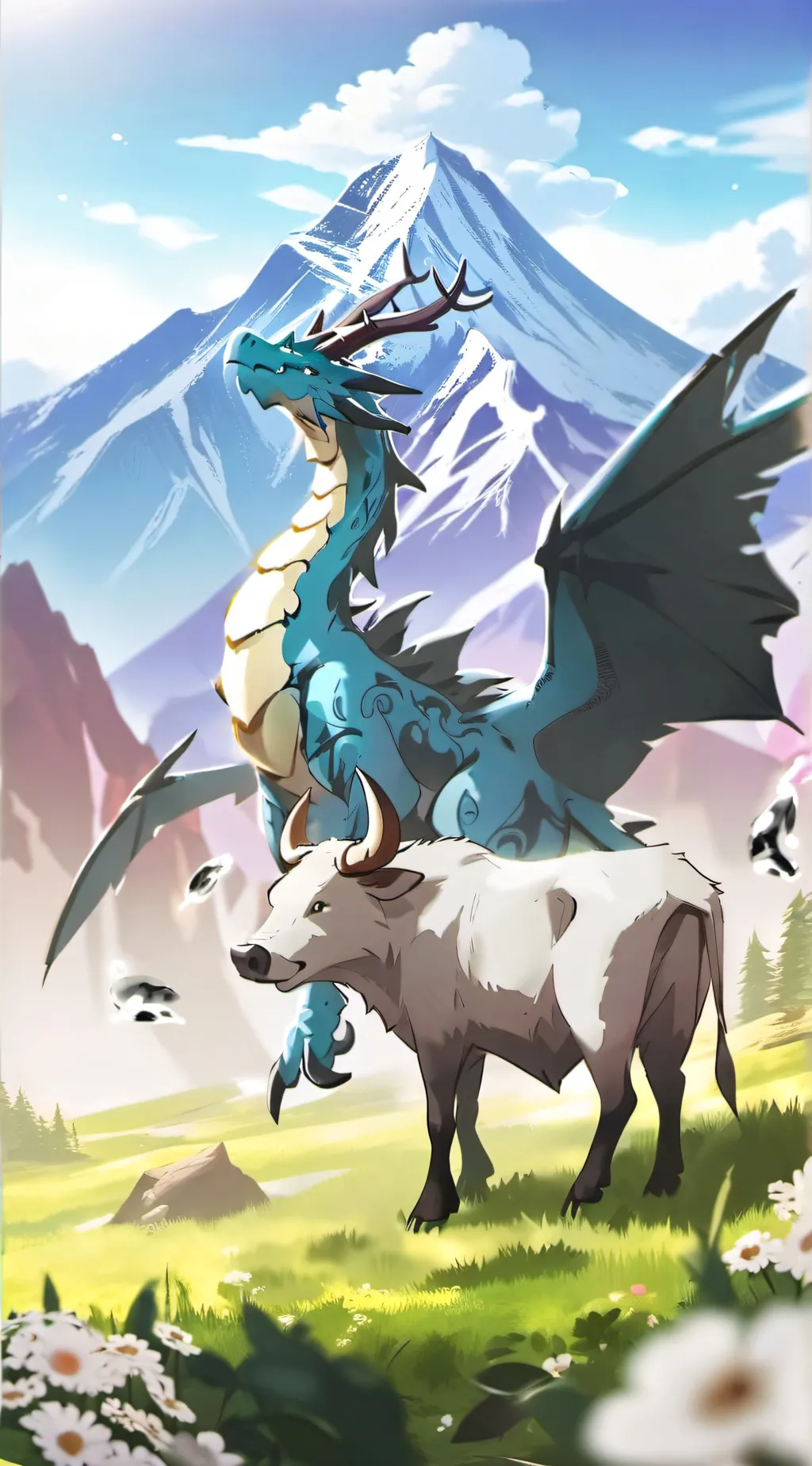ai character: Sky background