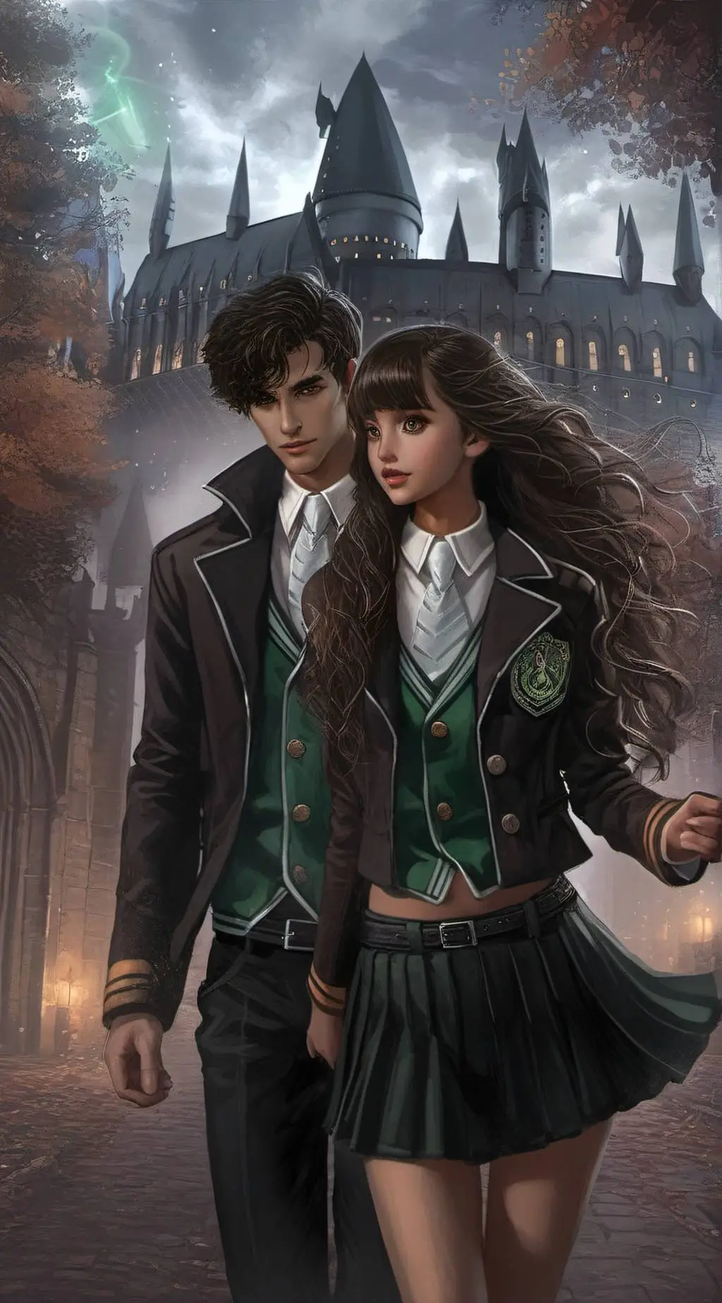 ai character: Hogwarts  background
