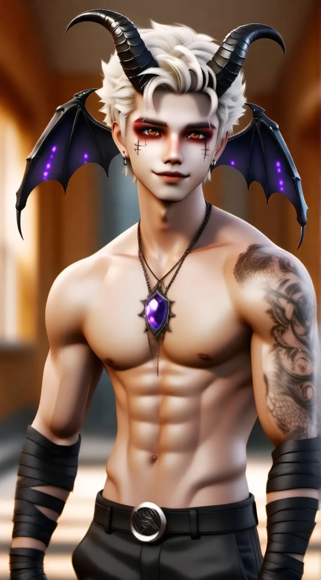 ai character: Caleb ur bf background