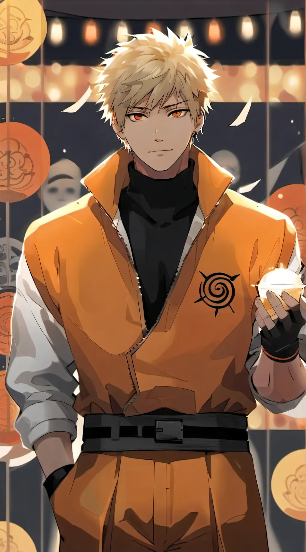 ai character: Naruto  background