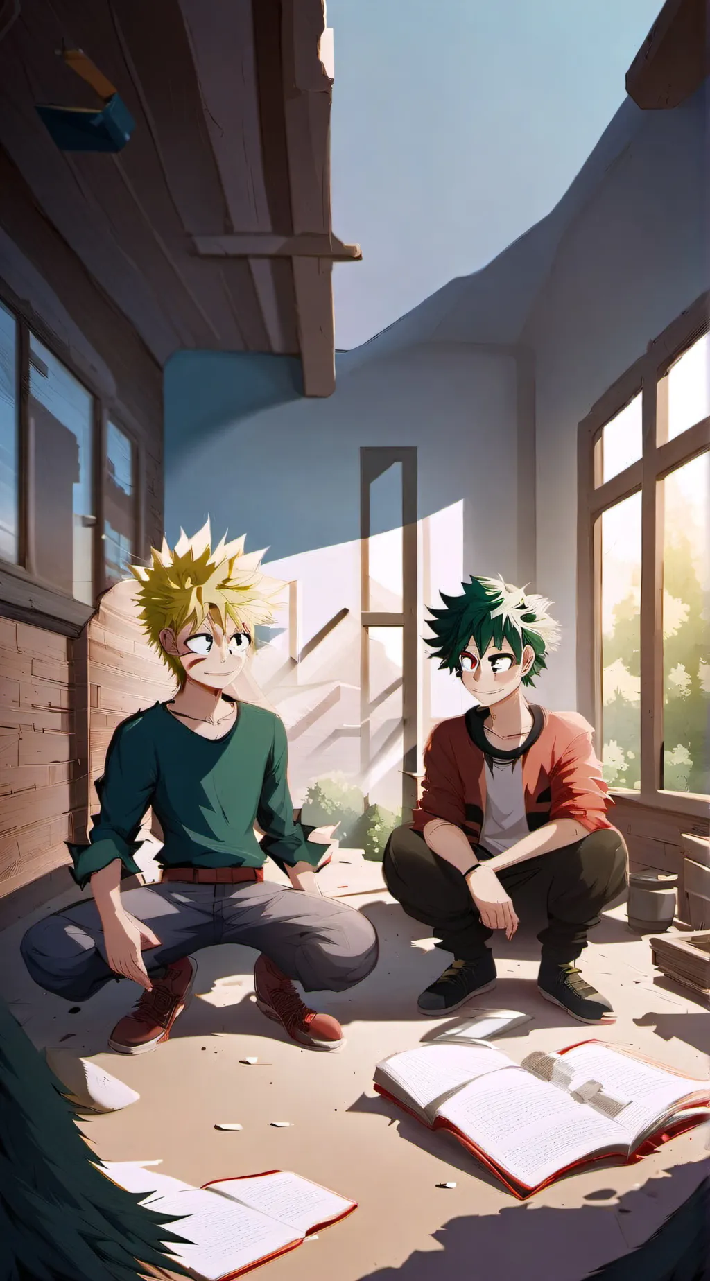 ai character: Bakudeku background
